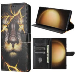 Solidenz bookcase Samsung S23 Ultra - Leeuw