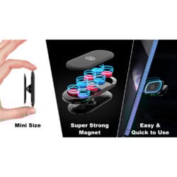 Solidenz Magnetische Houder voor Telefoons in de Auto of elders – Universeel – Zwart - 8