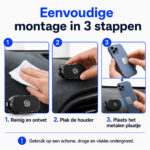 Solidenz Magnetische Houder voor Telefoons in de Auto of elders – Universeel – Zwart - 3