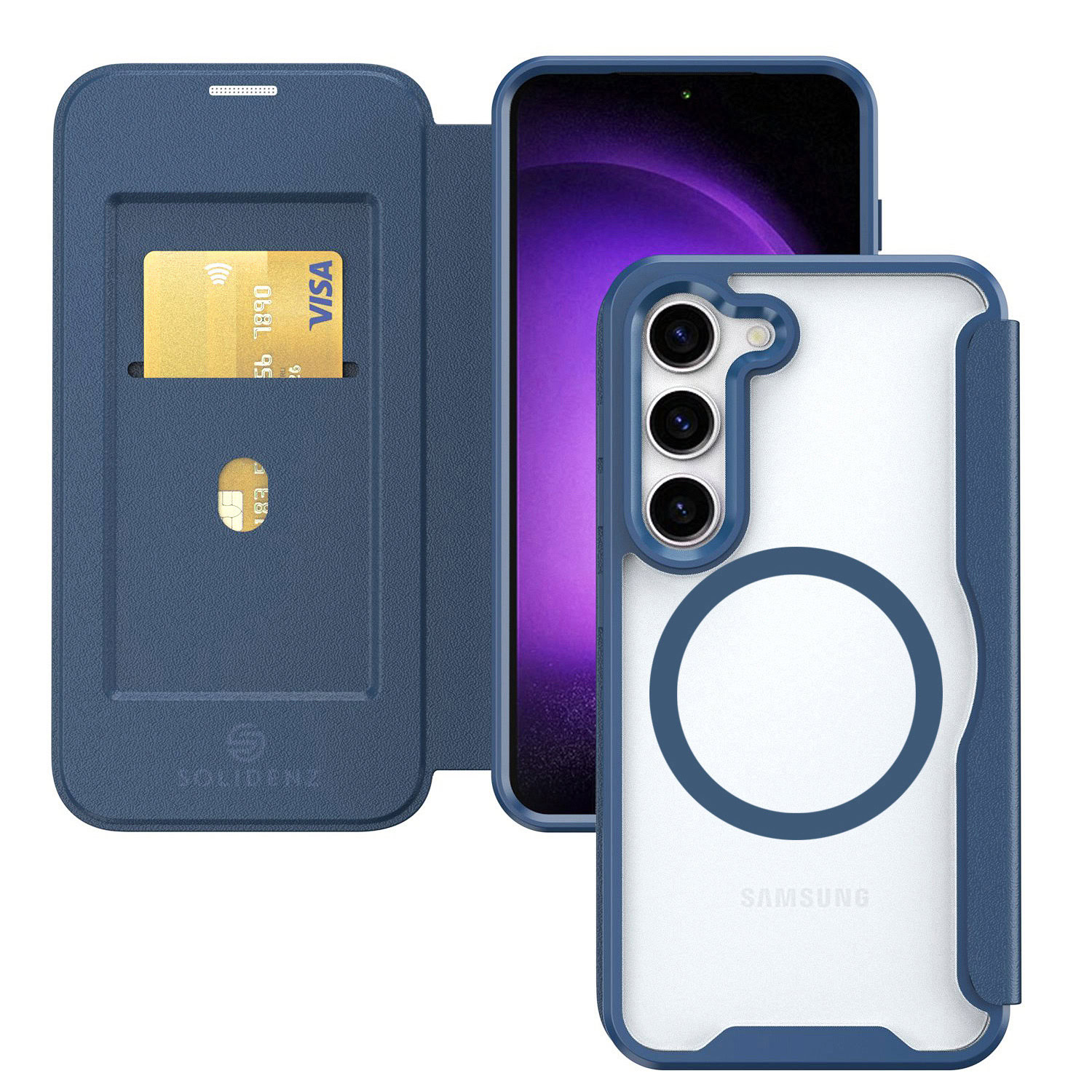 Solidenz Slim Cover Samsung Galaxy S24 - Blauw