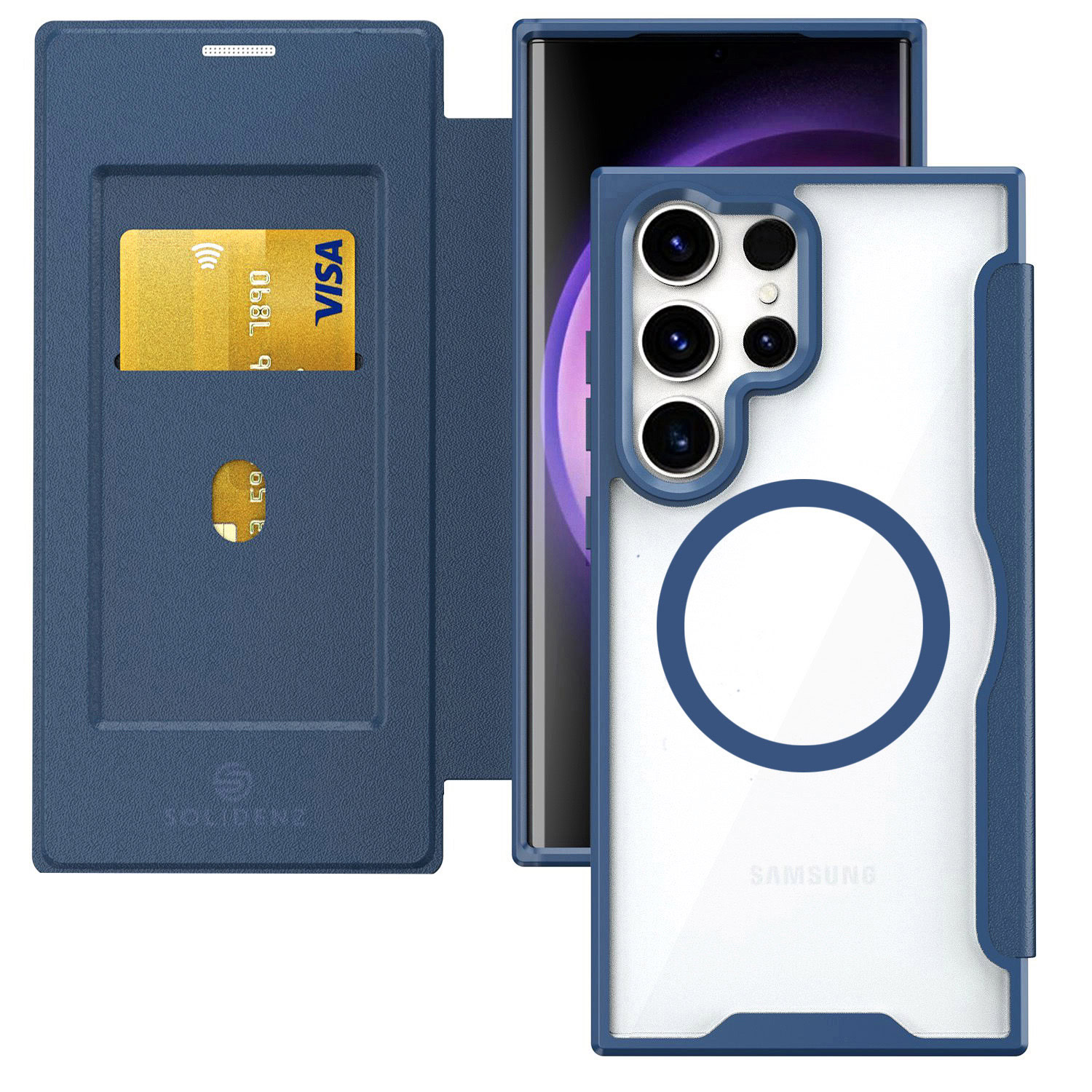 Solidenz Slim Cover Samsung Galaxy S24 Ultra - Blauw
