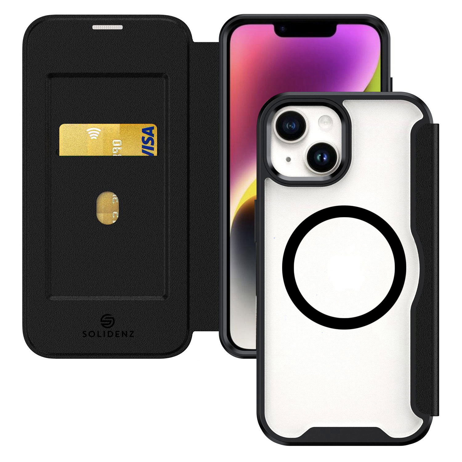 Solidenz Slim Cover iPhone 14 / 13 - Zwart
