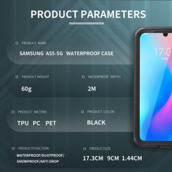 Turtle Shift Volledig waterdicht en stofdicht hoesje Samsung Galaxy A55 - 5