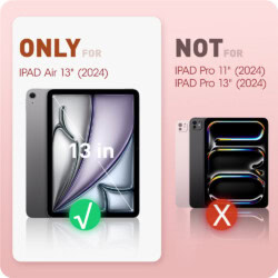 Cosmo Hoes met screen protector iPad Air 6 (M3 en M2) – 13 inch (2025 / 2024) – Marmer - 10