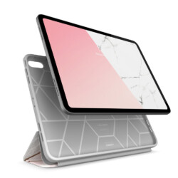 Cosmo Hoes met screen protector iPad Air 6 (M3 en M2) – 13 inch (2025 / 2024) – Marmer - 1