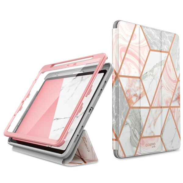 Cosmo Hoes met screen protector iPad Air 6 (M3 en M2) / Air 5 / Air 4 - 11 inch en 10.9 inch - Marmer