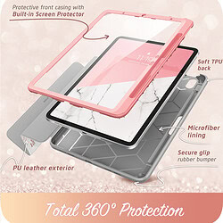 Cosmo Hoes met screen protector iPad Air 6 (M3 en M2) / Air 5 / Air 4 – 11 inch en 10.9 inch – Marmer - 4