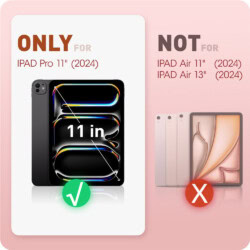 Cosmo Hoes met screen protector iPad Pro 11” 2024 – 11 inch 2024 – Marmer - 9