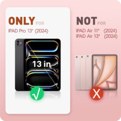 Cosmo Hoes met screen protector iPad Pro 13” 2024 – 13 inch 2024 – Marmer - 9