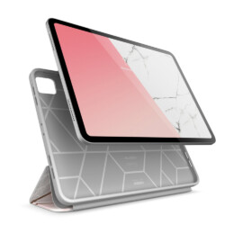 Cosmo Hoes met screen protector iPad Pro 13” 2024 – 13 inch 2024 – Marmer - 5