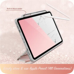Cosmo Hoes met screen protector iPad Pro 13” 2024 – 13 inch 2024 – Marmer - 7
