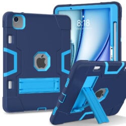 Fonu Shockproof Standcase hoes iPad Air 6 (M3 en M2) / Air 5 / Air 4 / Pro 11'' - 10.9 inch en 11 inch - Blauw