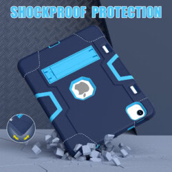Shockproof Standcase hoes iPad Air 11 inch (M4 / M3 / M2) – iPad Air 10.9 inch (Air 5 / Air 4) – Blauw - 4