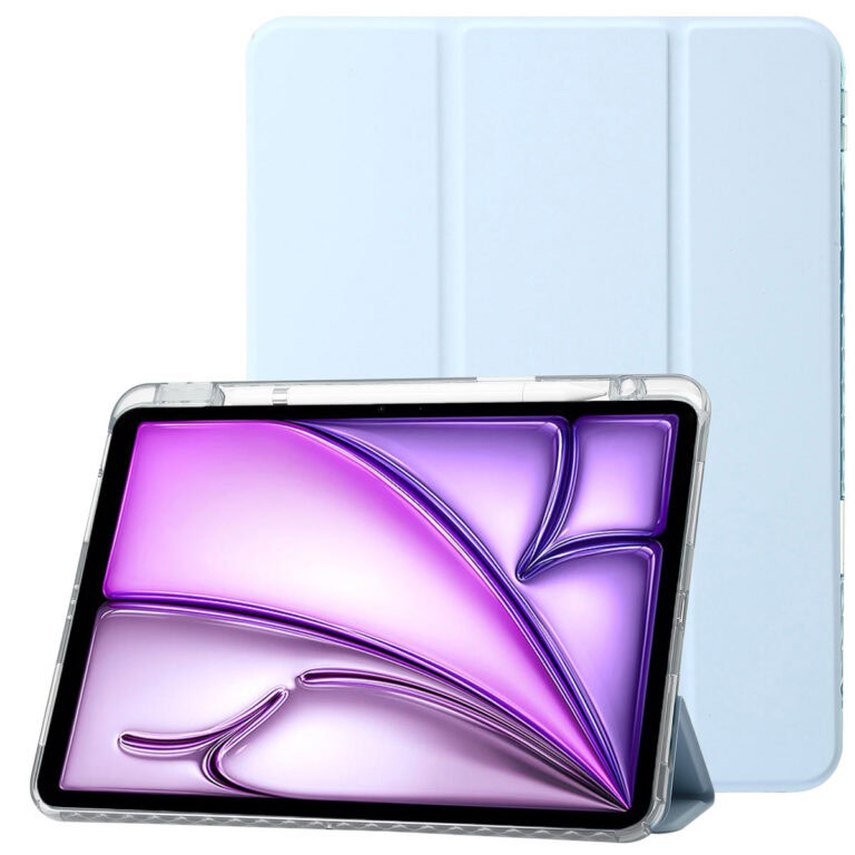 Shockproof Folio Case iPad Air 13 inch (M4 / M3 / M2) - iPad Pro 12.9 inch 2022/2021 - Lichtblauw