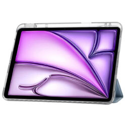 Shockproof Folio Case iPad Air 6 (M3 en M2) – (2025 / 2024) 13 inch – iPad Pro 12.9 inch 2022/2021 – Lichtblauw - 4