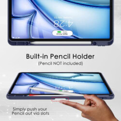 Solidenz Hybrid Hoes iPad Air 6 (M3 en M2) – 13 inch (2025 / 2024) – Donkerblauw - 5