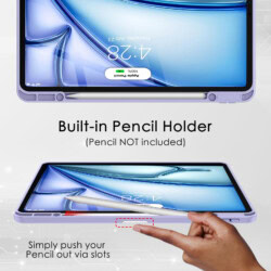 Solidenz Hybrid Hoes iPad Air 6 (M3 en M2) – 13 inch (2025 / 2024) – Lavendel - 6