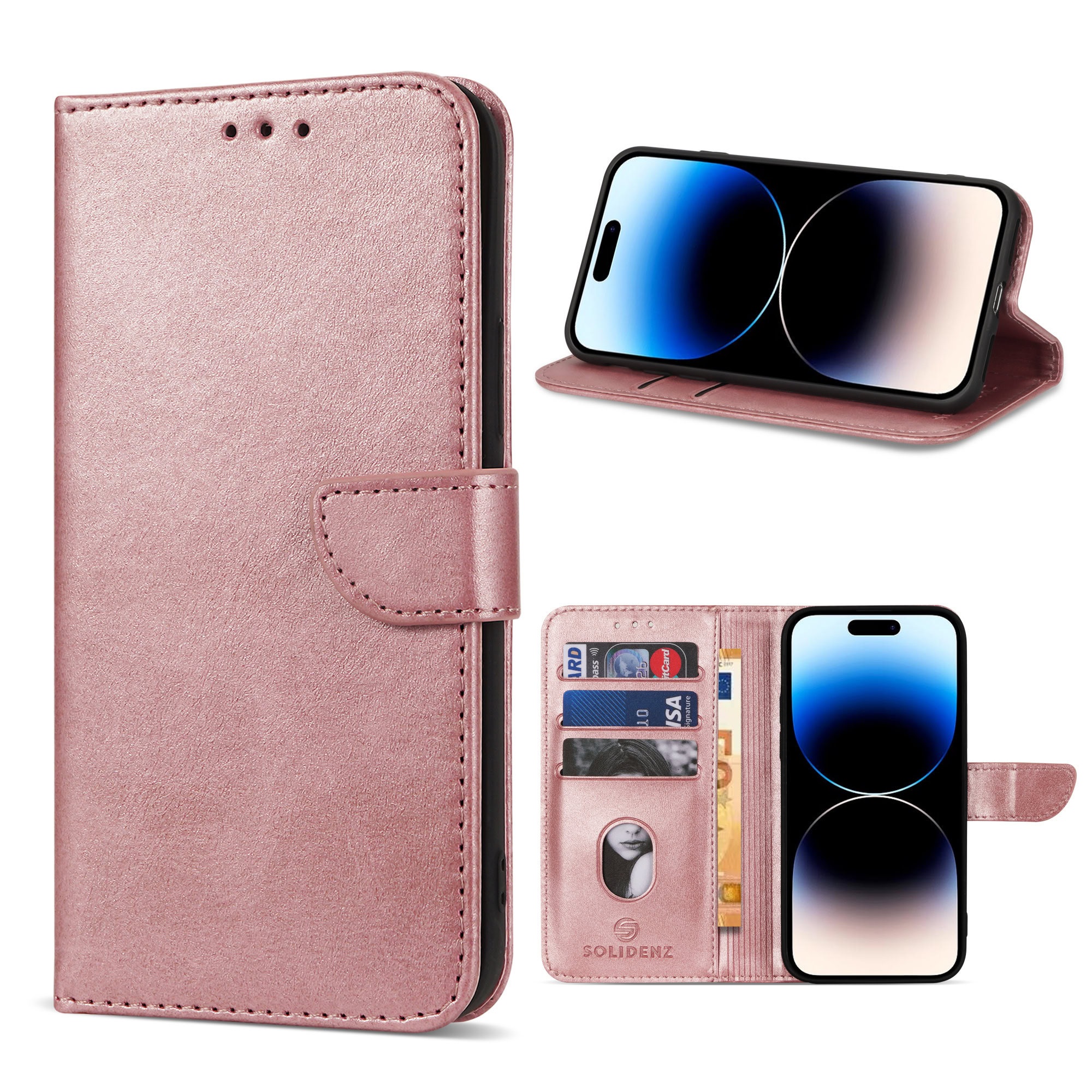 Solidenz bookcase iPhone 16 – Roségoud 1