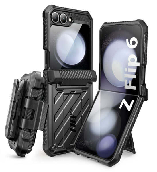 Supcase UB Pro Samsung Galaxy Z Flip 6 Hoesje - Zwart
