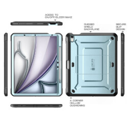Supcase hoes met screenprotector iPad Air 6 (M3 en M2) / Air 5 / Air 4 – 11 inch en 10.9 inch – Blauw - 7