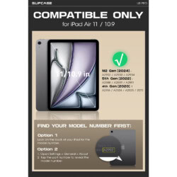 Supcase hoes met screenprotector iPad Air 6 (M3 en M2) / Air 5 / Air 4 – 11 inch en 10.9 inch – Blauw - 8