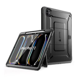 Supcase hoes met screenprotector iPad Pro 11” 2024 – 11 inch 2024 – Zwart - 1