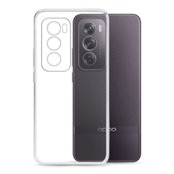 Transparant siliconen Oppo Reno12 hoesje
