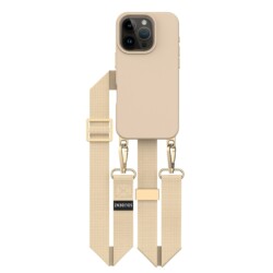 Solidenz Collection iPhone 16 Pro Max hoesje met afneembare koord - Caramel