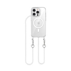 Solidenz Collection iPhone 16 Pro Max hoesje met afneembare koord – White pearls - 1