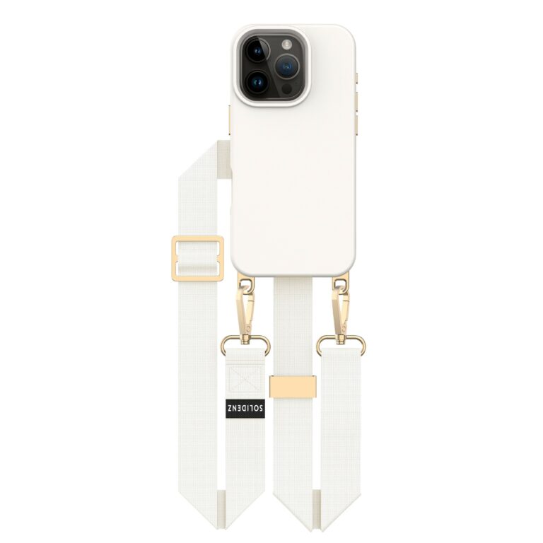 Solidenz Collection iPhone 16 Pro hoesje met afneembare koord - Beige