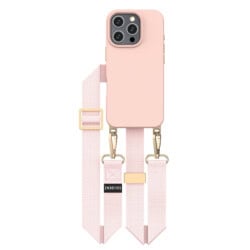 Solidenz Collection iPhone 16 Pro Max hoesje met afneembare koord - Roze