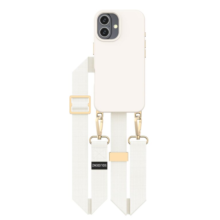 Solidenz Collection iPhone 16 hoesje met afneembare koord - Beige
