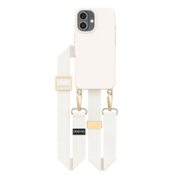 Solidenz Collection iPhone 16 hoesje met afneembare koord - Beige