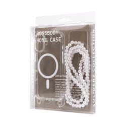 Solidenz Collection iPhone 16 Pro Max hoesje met afneembare koord – White pearls - 9