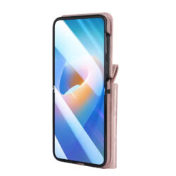 Solidenz Fashion Portemonnee hoesje met koord Samsung Galaxy Z Flip 6 – Roségoud - 2