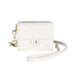 Solidenz Fashion Portemonnee hoesje met koord Samsung Galaxy Z Flip 6 – Wit - 3