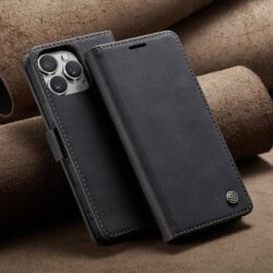 Solidenz Urban Book iPhone 16 Pro Max hoesje – Zwart - 9