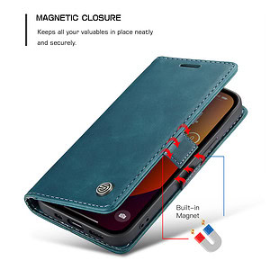 Solidenz Urban Book iPhone 16 hoesje - Blauw - 6