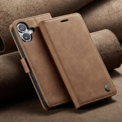 Solidenz Urban Book iPhone 16 hoesje – Bruin - 9