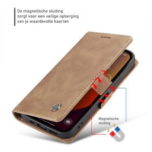 Solidenz Urban Book iPhone 16e hoesje – Bruin - 6