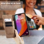 Solidenz Urban Book iPhone 16e hoesje – Bruin - 7