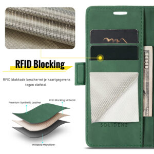 Solidenz Urban Book iPhone 16e hoesje – Groen - 9