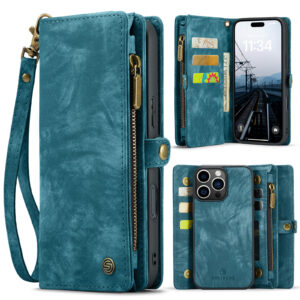 Solidenz Urban Wallet iPhone 16 Pro hoesje – Blauw Main Image