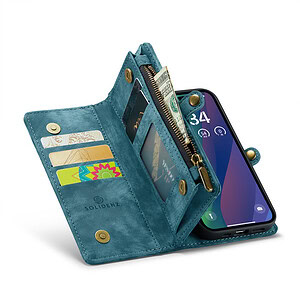 Solidenz Urban Wallet iPhone 16 Pro hoesje – Blauw - 3
