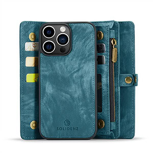 Solidenz Urban Wallet iPhone 16 Pro hoesje – Blauw - 4