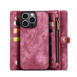 Solidenz Urban Wallet iPhone 16 Pro hoesje – Rood - 4