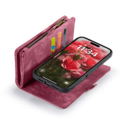 Solidenz Urban Wallet iPhone 16 Pro hoesje – Rood - 7