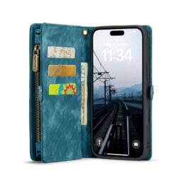 Solidenz Urban Wallet iPhone 16 hoesje – Blauw - 6