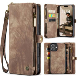 Solidenz Urban Wallet iPhone 16 Plus hoesje - Bruin