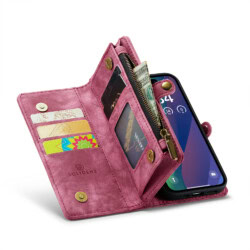 Solidenz Urban Wallet iPhone 16 hoesje – Rood - 3